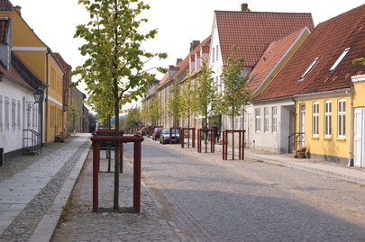 Gade med kvindehusene